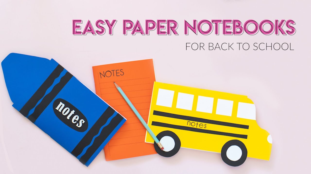 Easy DIY Paper Notebooks! Make Back-to-School Notebooks with ASTROBRIGHTS Cardstock