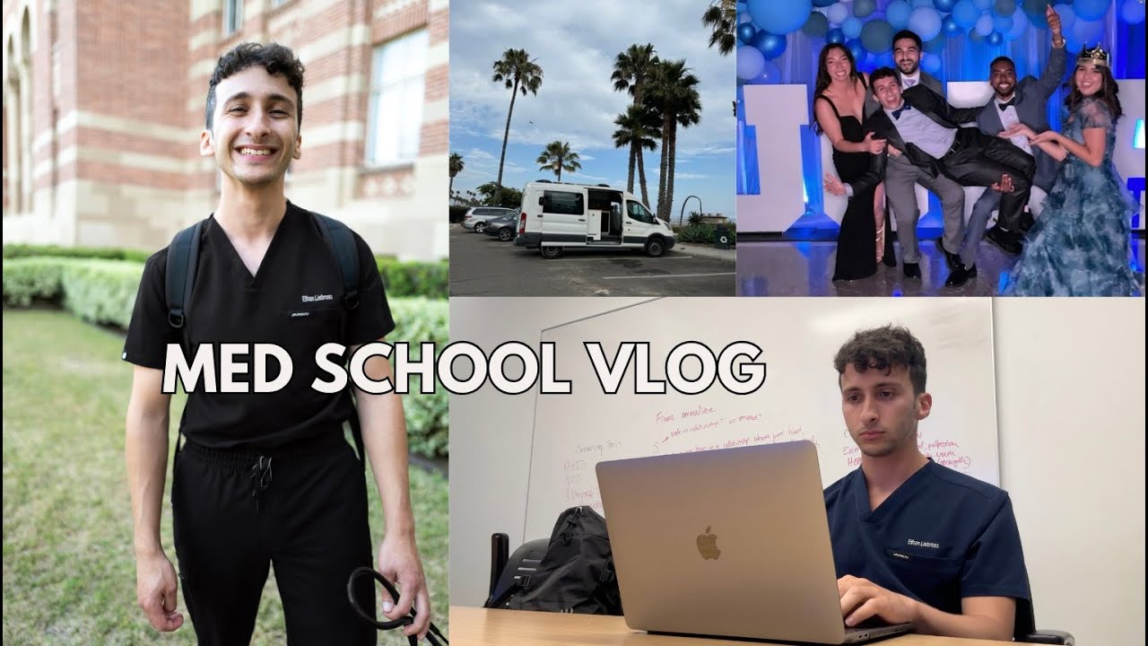 A Week in Med School 🦋💻 | Anatomy Grind, Running, Rock Climbing, & MedProm Fun!