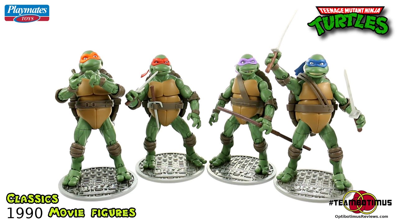 Video Review of the Teenage Mutant Ninja Turtles Classics: 1990 Movie Figures