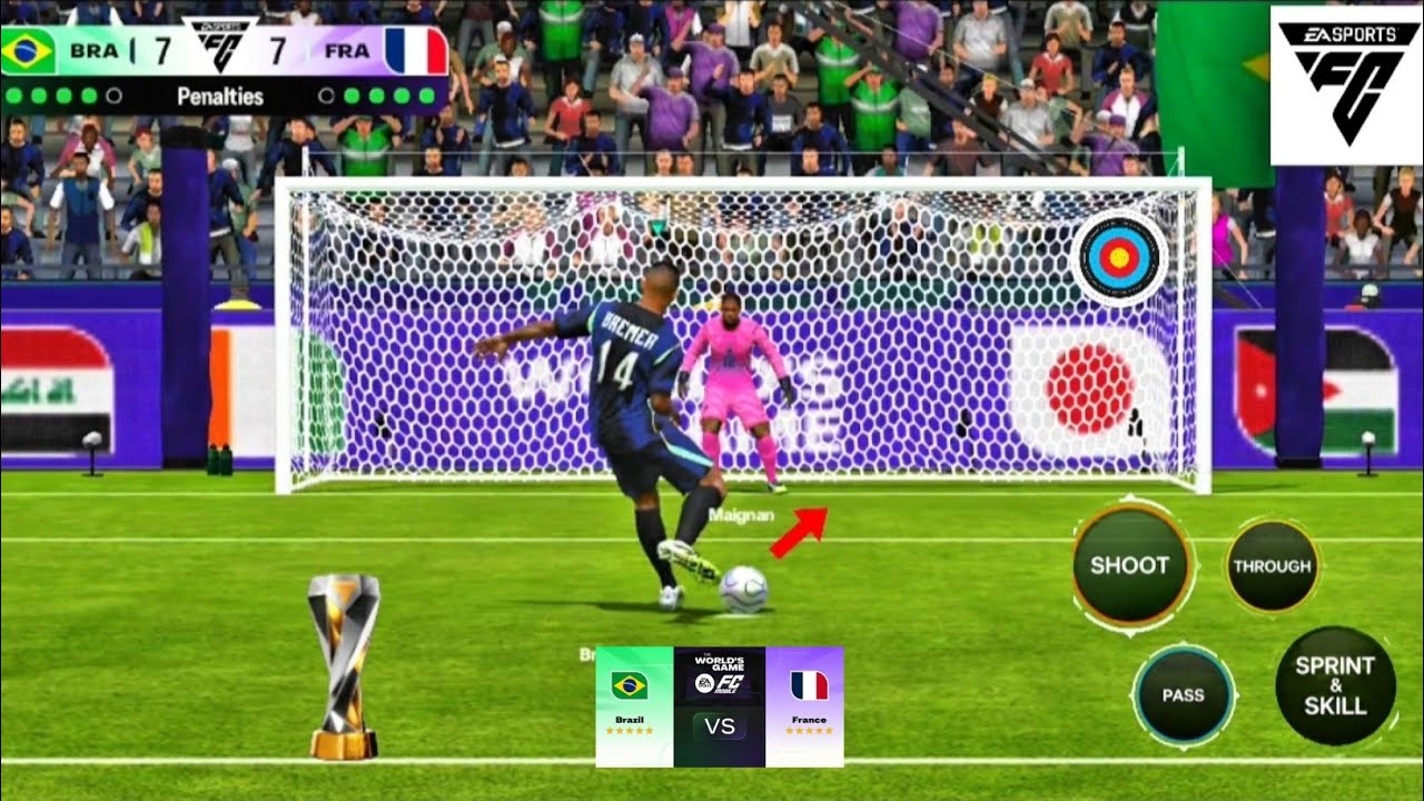 БРАЗИЛИЯ ПРОТИВ ФРАНЦИИ | Финал мировой игры &bull; СЕРИЯ ПЕНАЛЬТИ | Fc Mobile 🎮⚽