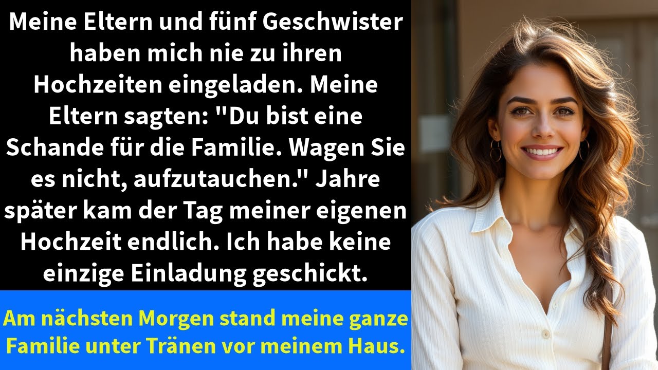 Meine Eltern und fünf Geschwister haben mich nie zu ihren Hochzeiten eingeladen.
