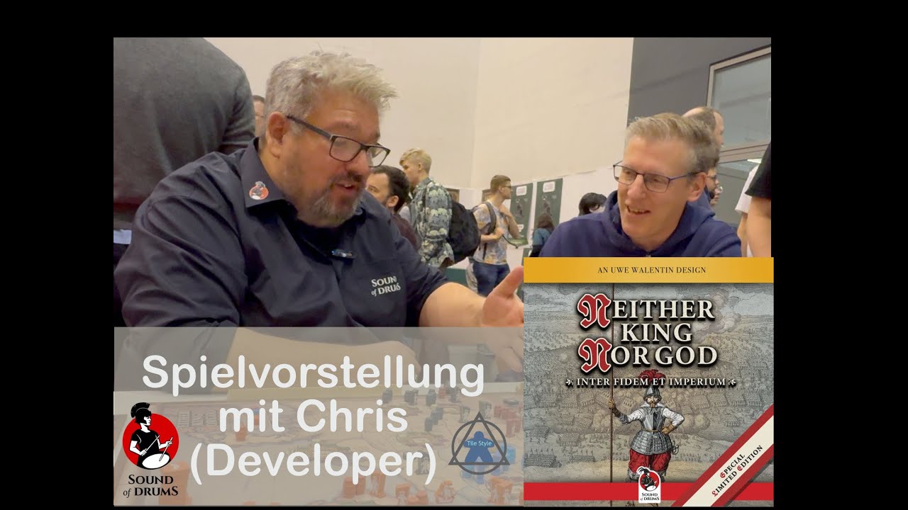 Neither King Nor God - Interview mit Chris (Victoria Parta) - Brettspiel - Boardgame  Sound of Drums
