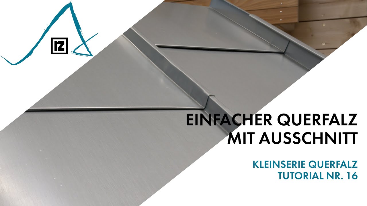 Tutorial: Einfacher Querfalz  - mit Ausschnitt (💪💪)