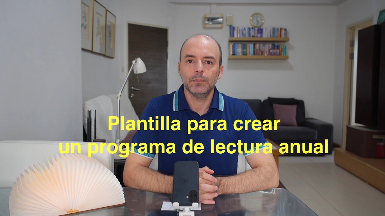 Plantilla para crear un programa de lectura anual