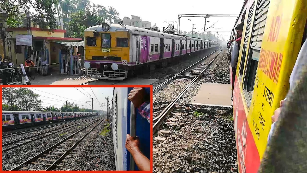 Breath Taking Deadly Parallel Action : Overtake : Re-Overtake | EMU vs EMU | MEMU vs EMU ,train race