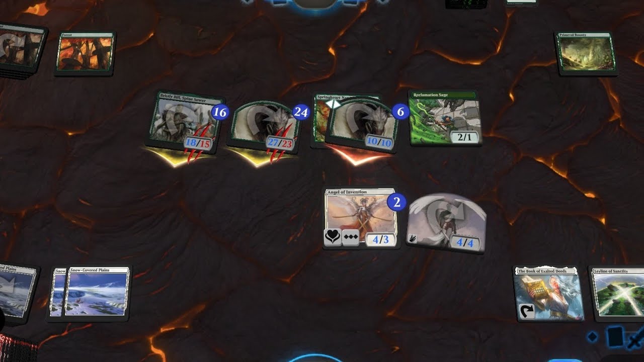 Ep755: WoW! CorrieaNaya (R/G/W) Token deck vs mono green beast deck. Gold ranked Historic MTGA