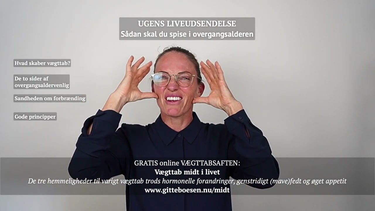 Sådan skal du spise i overgangsalderen