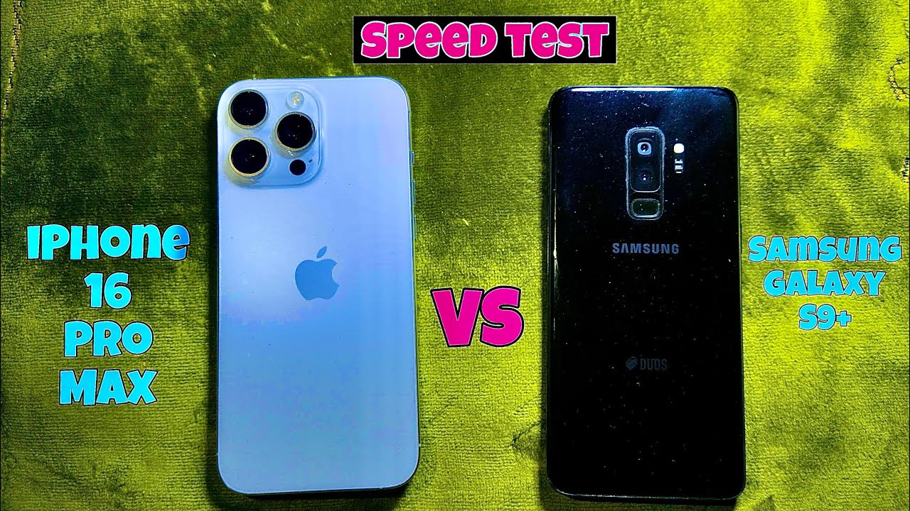 iPhone 16 Pro Max vs Samsung S9 Plus Speed Test | App Launch & Performance Comparison