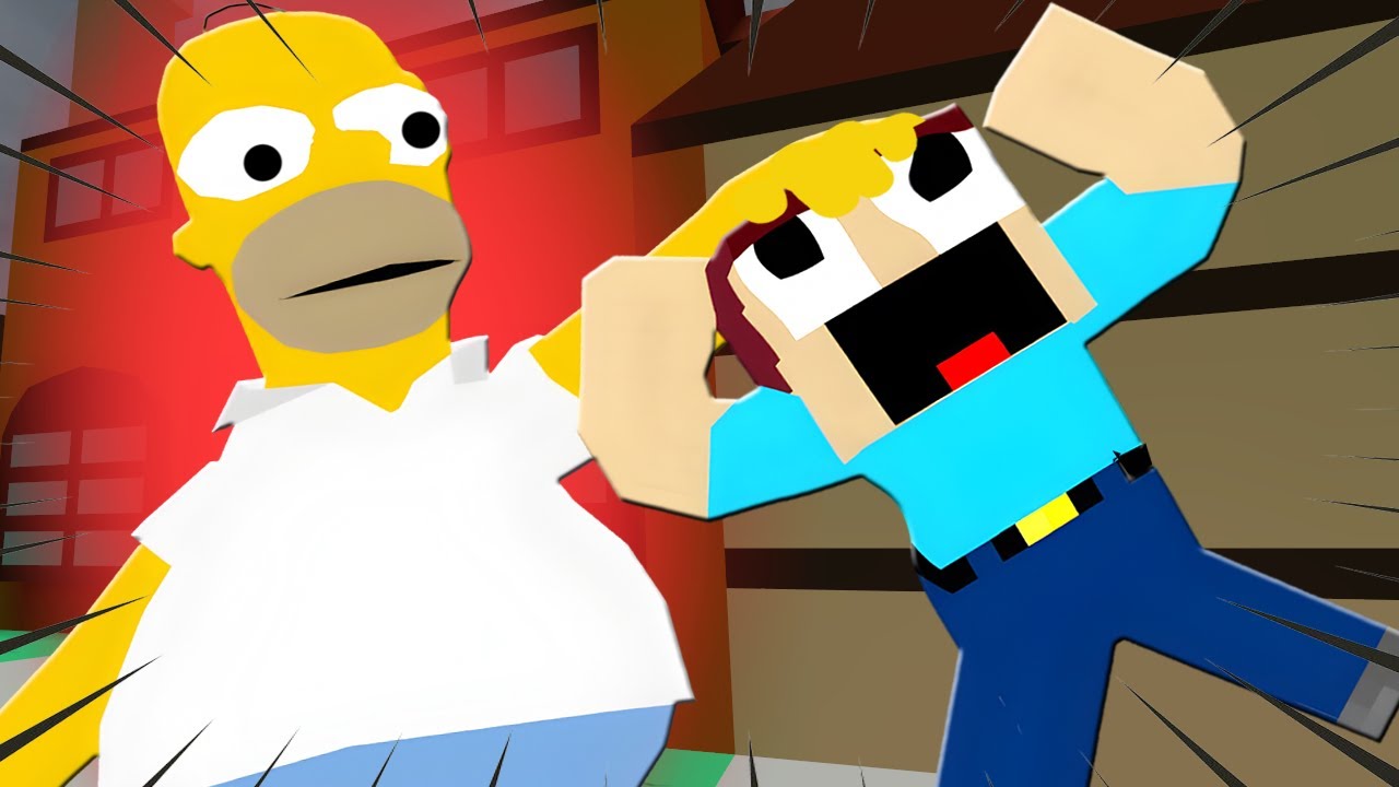 ¡ESCAPANDO de HOMERO en ROBLOX! | YOU vs HOMER