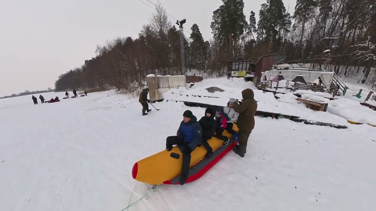 7.01.2026 Тюбинг парк Каракуль Нижнекамск. Insta360 x4
