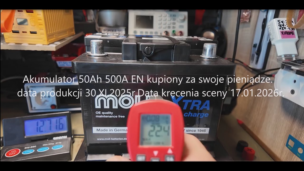 Akumulator Moll Xtra 50Ah 500A L2 | Pomiary.