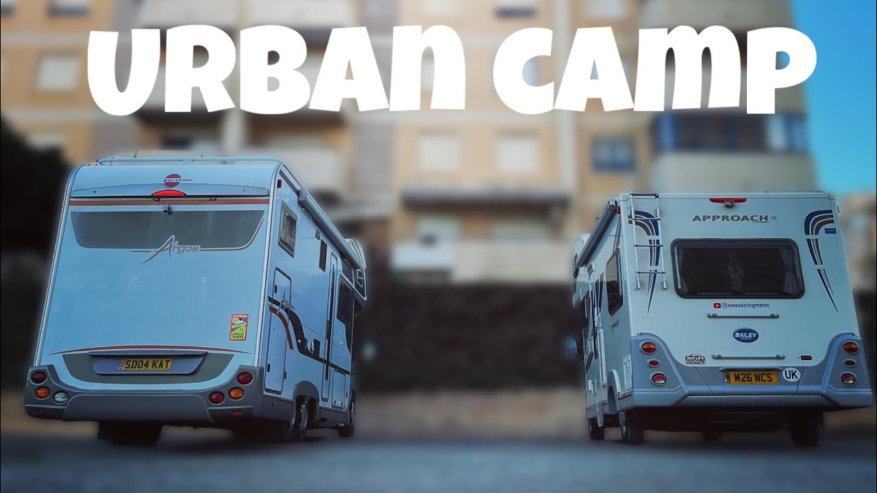Urban park up with friends in Spain