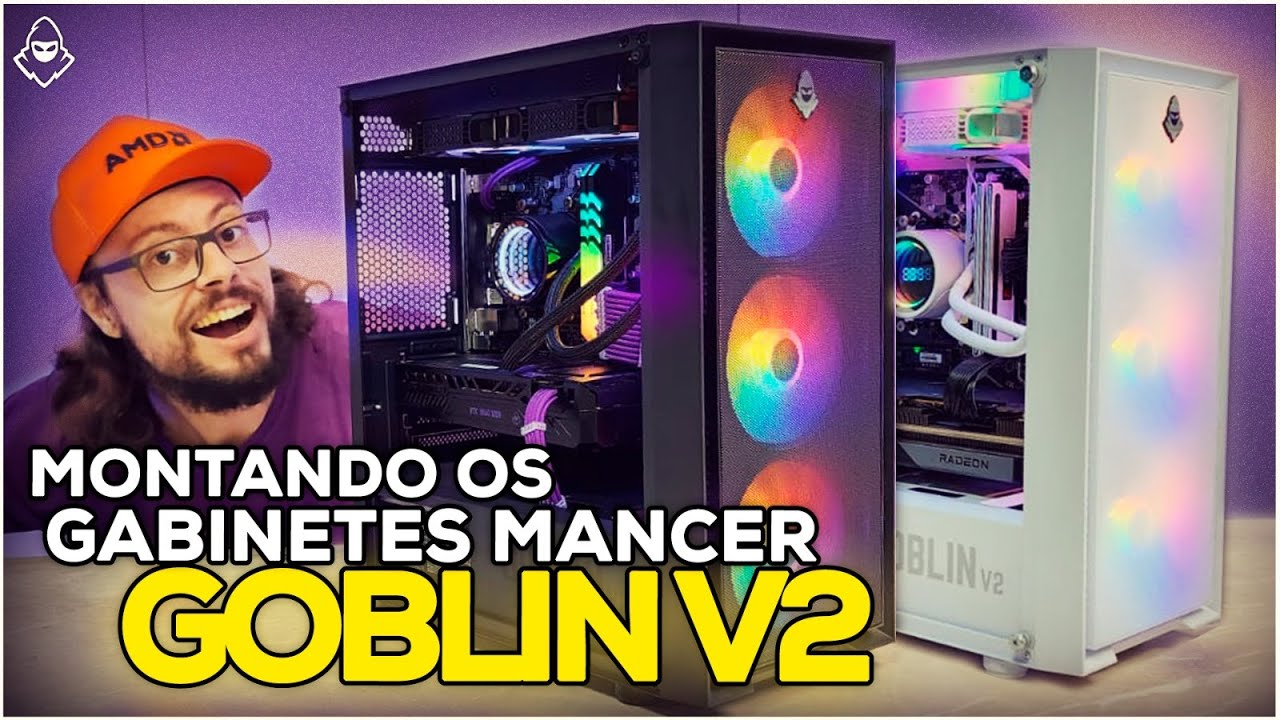 Montagem de PC gamer no Mancer GOBLIN V2 com a RTX 3060 Heimdall  - Perfeito para o Full HD