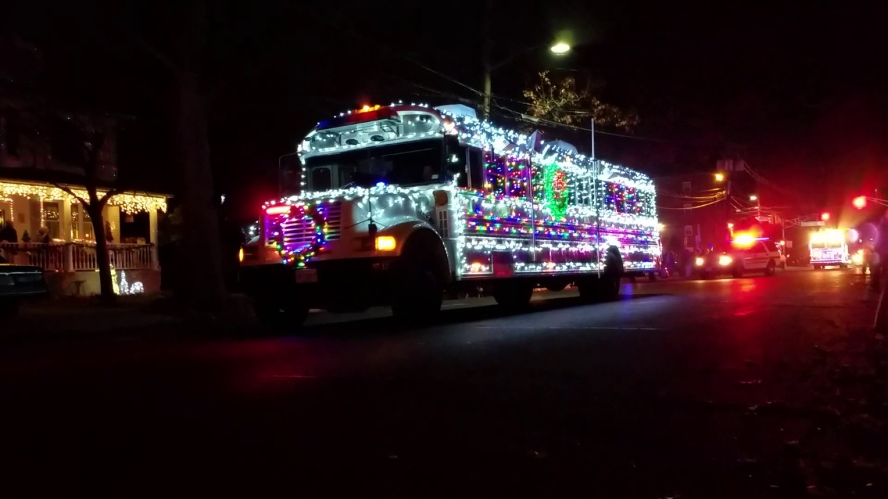 Audubon Christmas Firetruck Light Parade 2016
