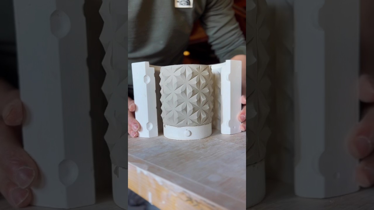 Turning a 3d model into a ceramic cup #ceramic #pottery #3dprinting