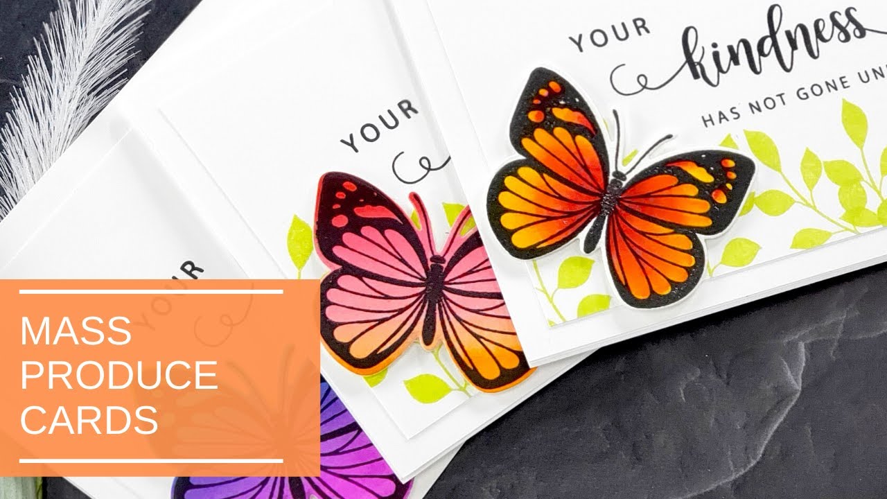 Mass Produce Kindness Cards | Gina K Designs & Tombow Dual Brush Pens