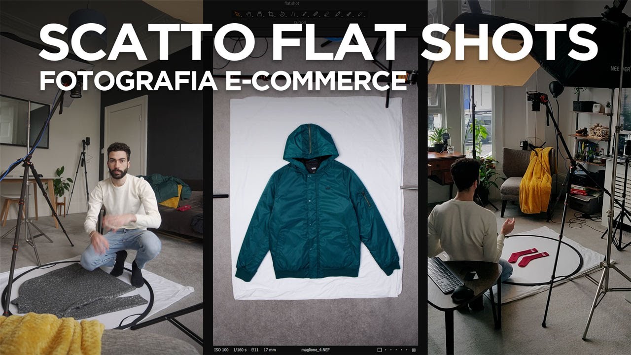 FLAT SHOTS, tre setup per foto e-commerce a pavimento | Scatto e Ritocco