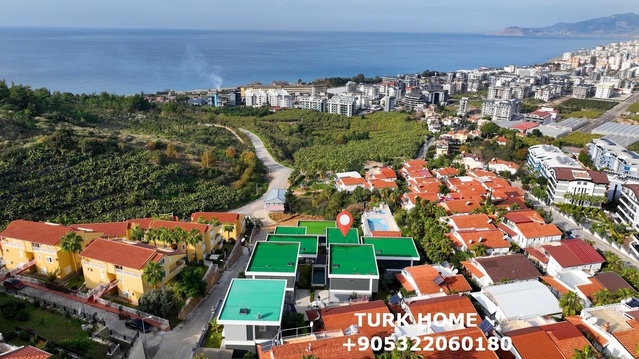 Ultra Luxus 4+1 Villen mit Meerblick zum Verkauf in Alanya, Türkei – Exklusives Wohnen am Mittelmeer