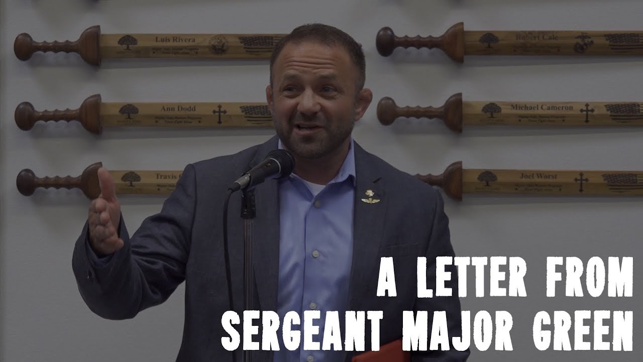Letter from Sergeant Major Green | Mighty Oaks Grand Opening