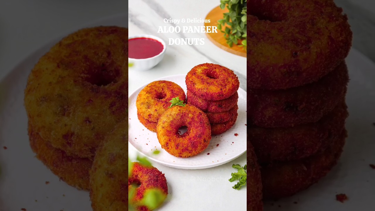 Aloo Paneer Donut | Potato Snack #shorts #shortvideo #recipe