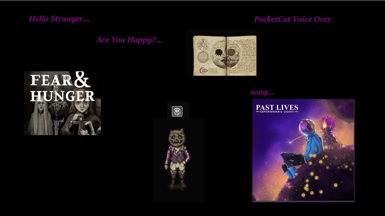 Hello Stranger... Are you Happy? Pocket Cat Quote from FH1