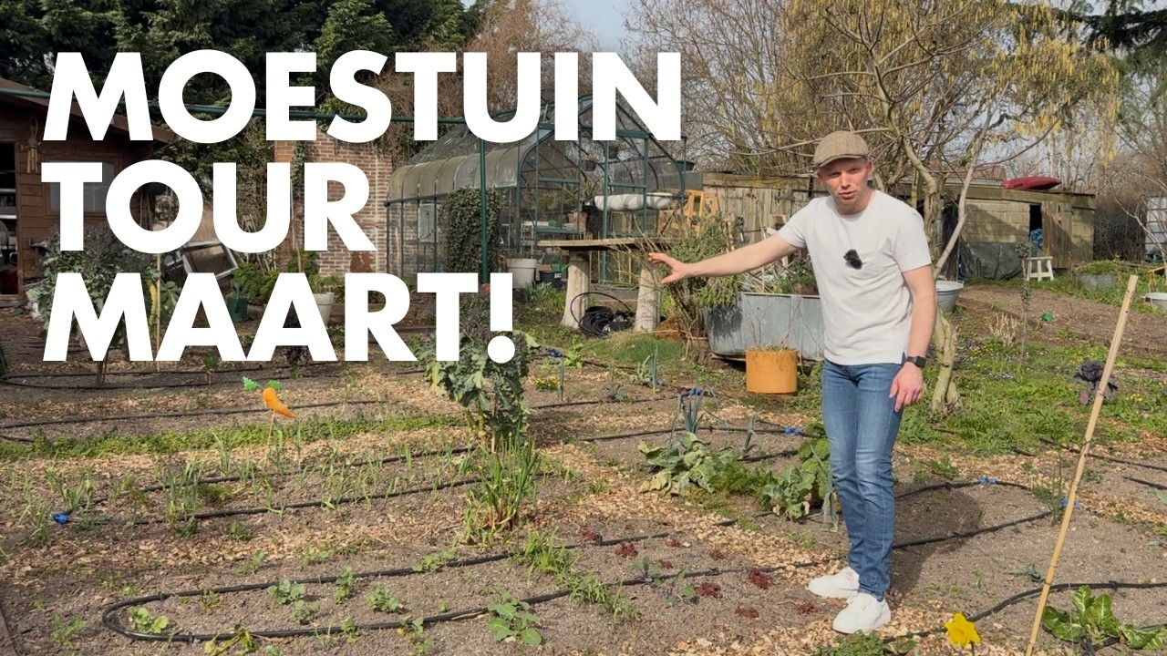 Moestuin Rondleiding Maart 🌿 Wat gebeurd er in de moestuin? | De Moesketier