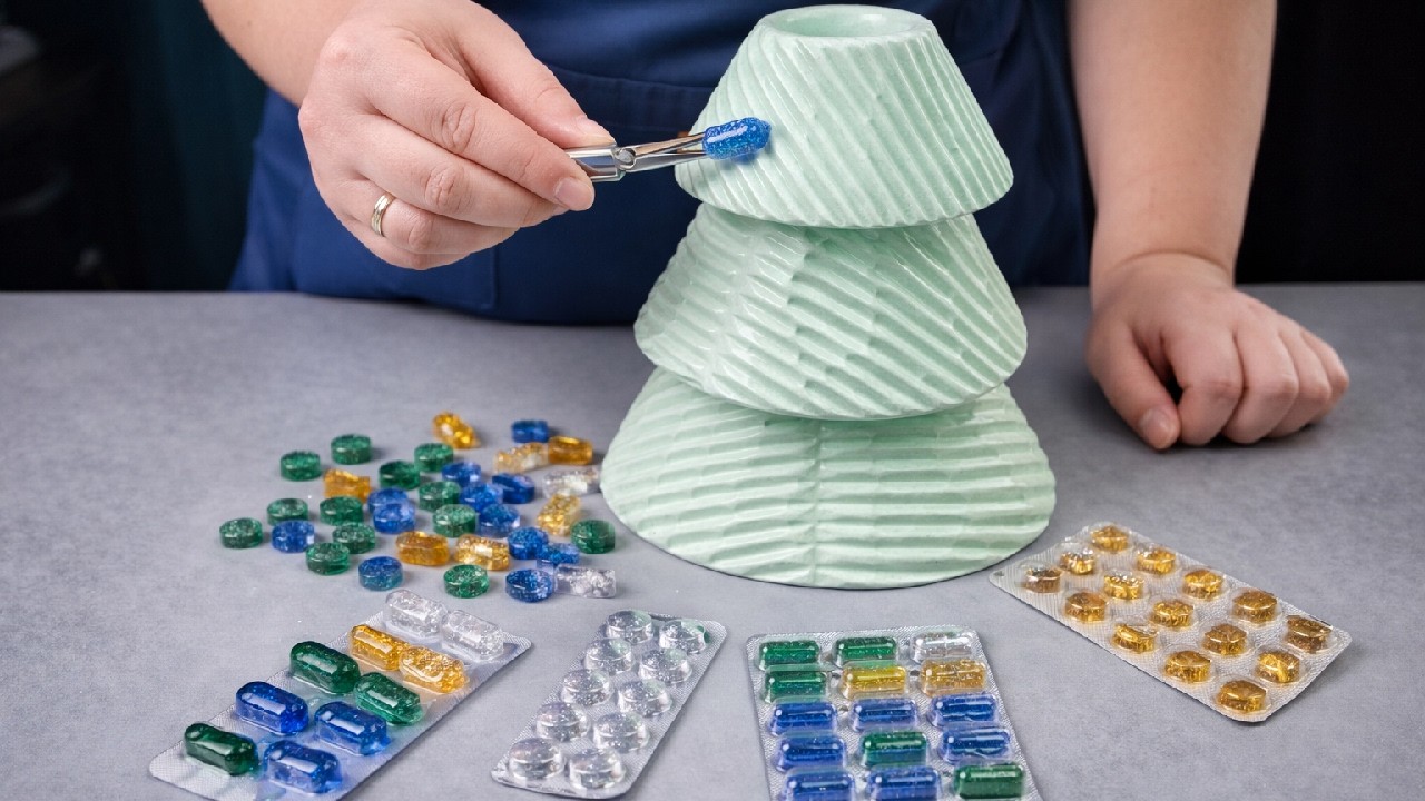 💊 Pillenfläschchen wegwerfen / Deko aus Epoxidharz / Flaschenvase