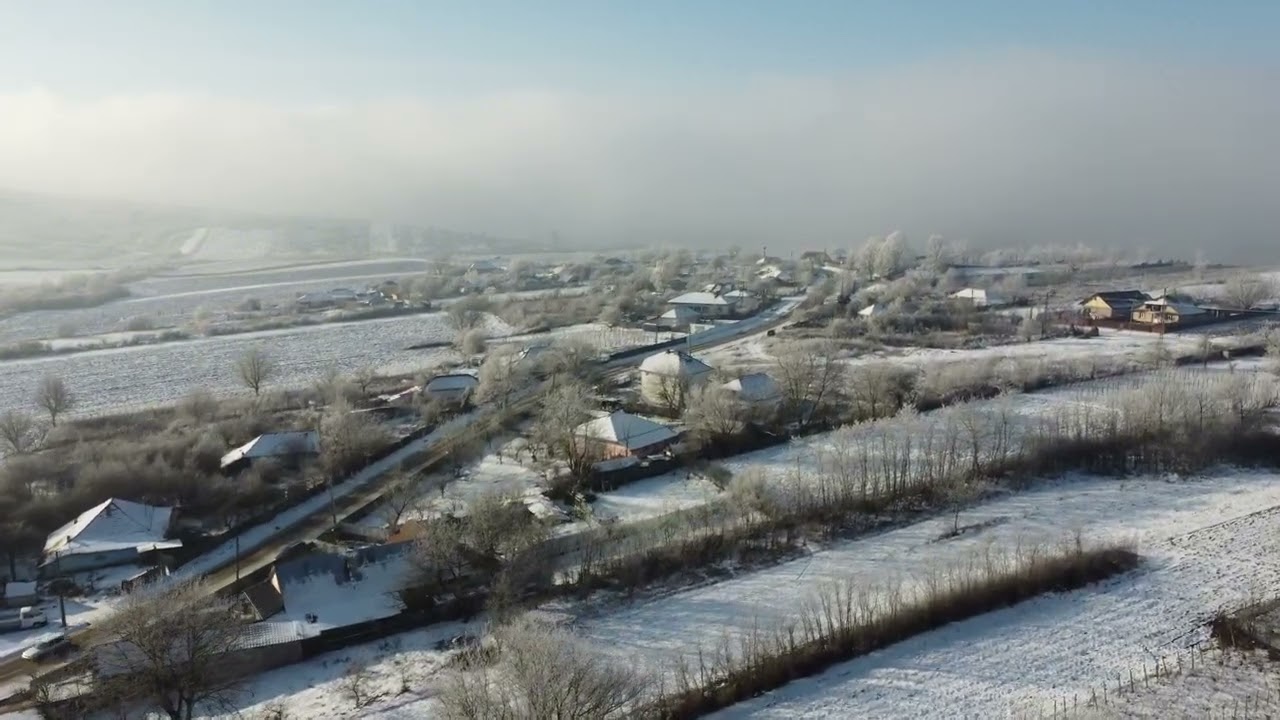 Iarna magica peste Bunesti,Vaslui,Romania.