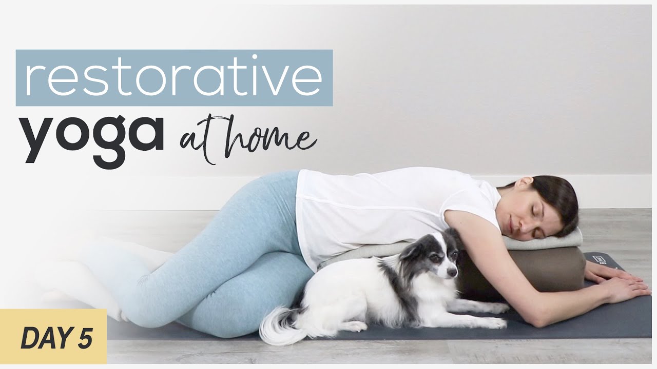 Restorative Yoga At Home for Headaches | Restorative Yoga Twist