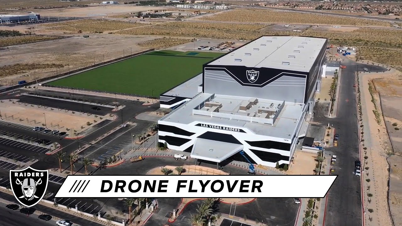 Raiders Headquarters & Intermountain Healthcare Performance Center Drone Flyover | Las Vegas Raiders