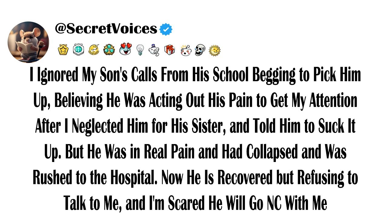 I Ignored My Son's Calls From His School Begging to Pick Him Up, Believing He Was Acting Out His ...