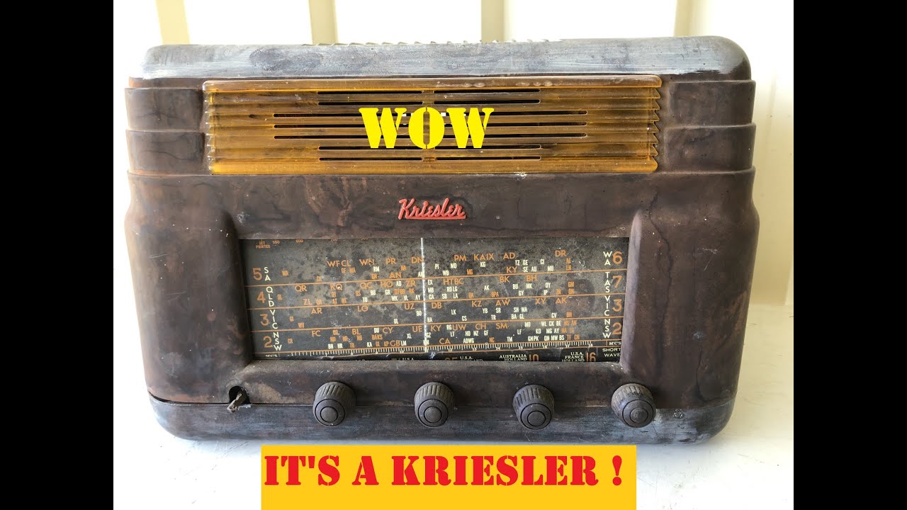 WOW - My Next Restoration - A BIG Kriesler 31-2 6Volt Radio !