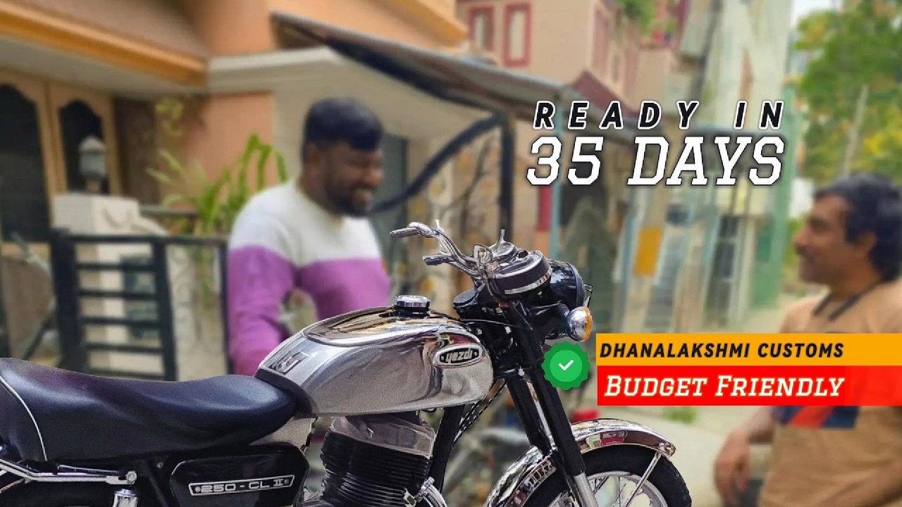 Yezdi Classic: The Art of Strategic Half - Restoration at Dhanalakshmi Customs.