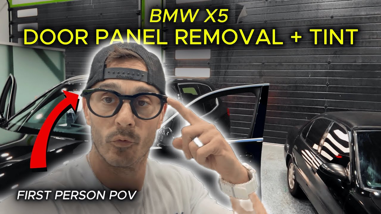 Снятие дверной панели BMW X5 + тонировка | WindowEffects