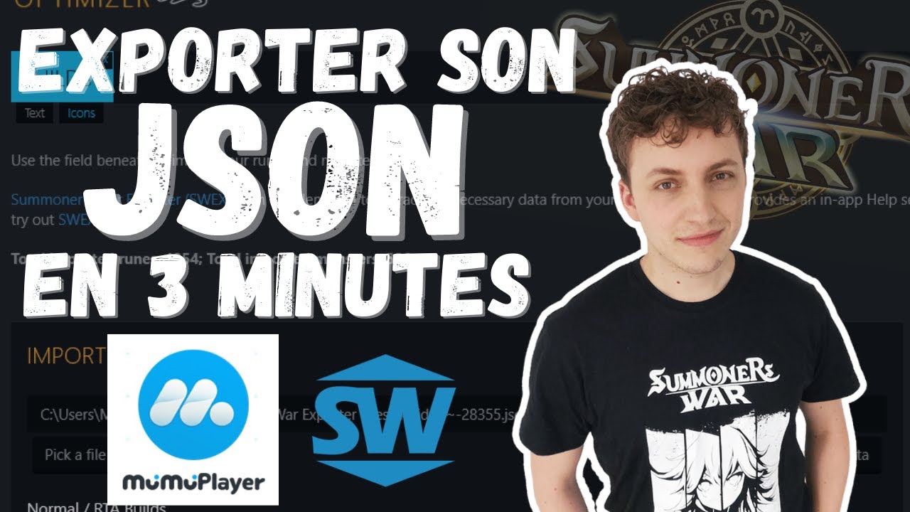COMMENT EXPORTER SON JSON EXPLIQU&Eacute; EN 3 MINUTES : summoners war swop
