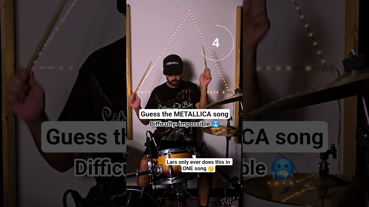 Hint: notice the lack of kick drums #metallica #larsulrich #jameshetfield #metalmusic