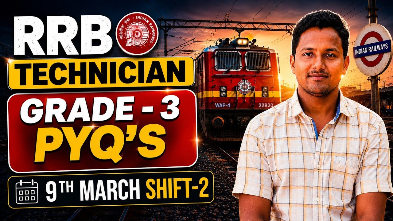 RRB Technician Grade 3 PYQs | Science PYQs | RRB Technician 2026 #grade3 #raiways 