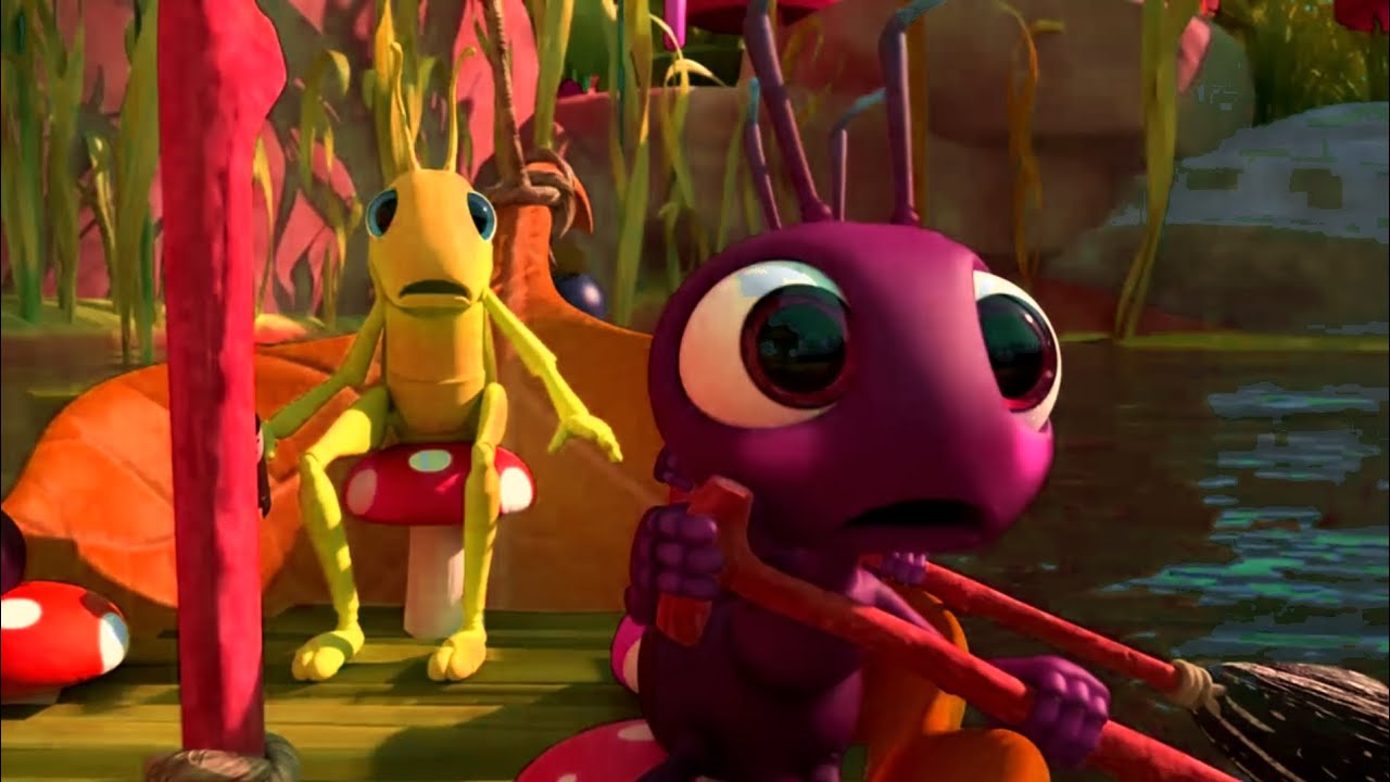 Ants & The Frog | Row Row Your Boat
