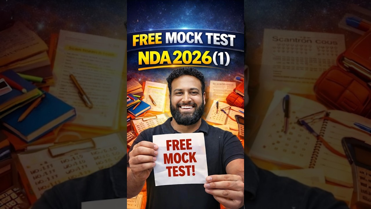 Free NDA 1 2026 Mock Test | NDA 2026 With Latest Pattern #ndaexam2026 #ndacoaching