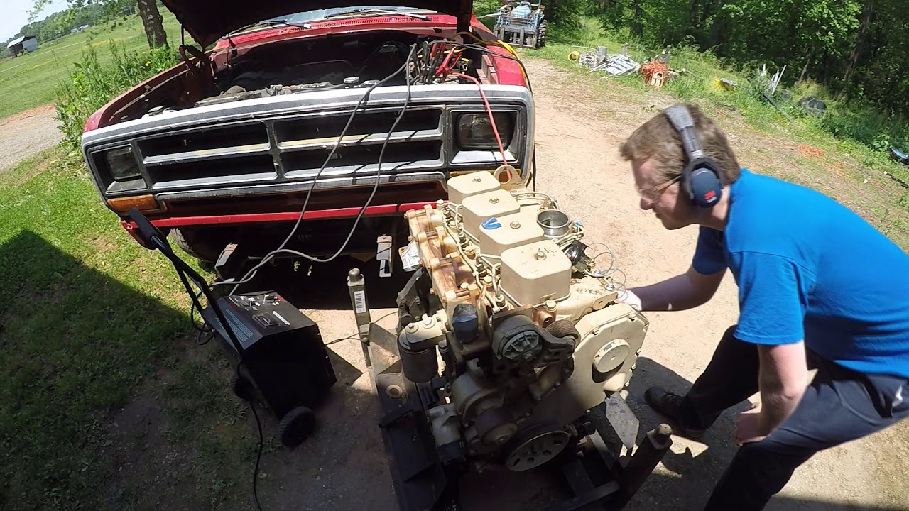 Starting a Cummins 4B after having sat for years.