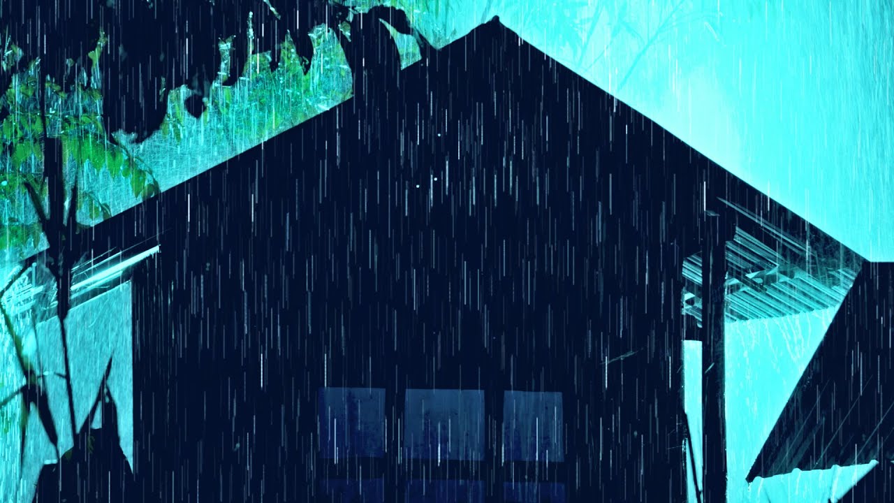 Wind Sounds For Sleeping | Thunderstorm Over A Metal Roof | Natural Sound Ambience