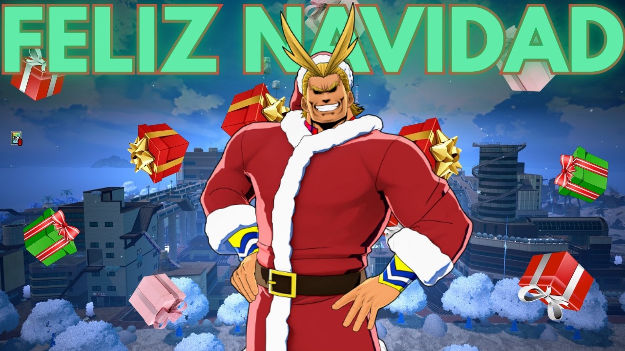 🎅 All Might Navideño regala ítems en plena batalla | My Hero Ultra Rumble