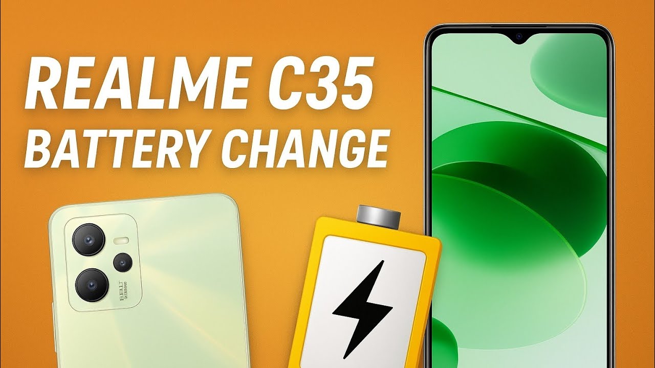 How to change Battery Realme C35 @SchoolofEEE111 