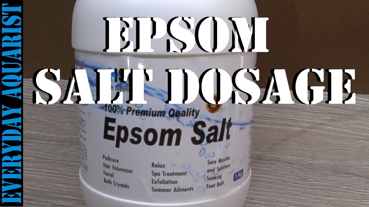 Epsom Salts Cure for Aquarium Fish with Dropsy, Constipation or Bloating