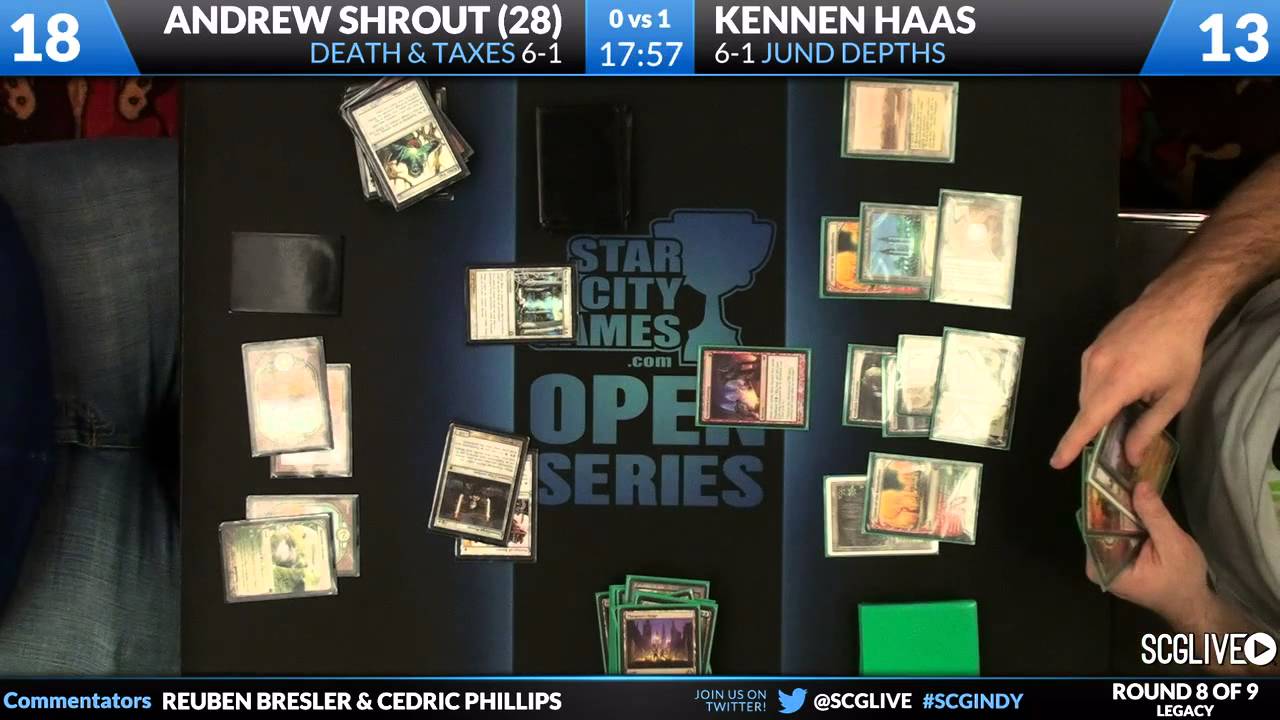 SCGINDY - Legacy - Round 8 - Andrew Shrout vs Kennen Haas