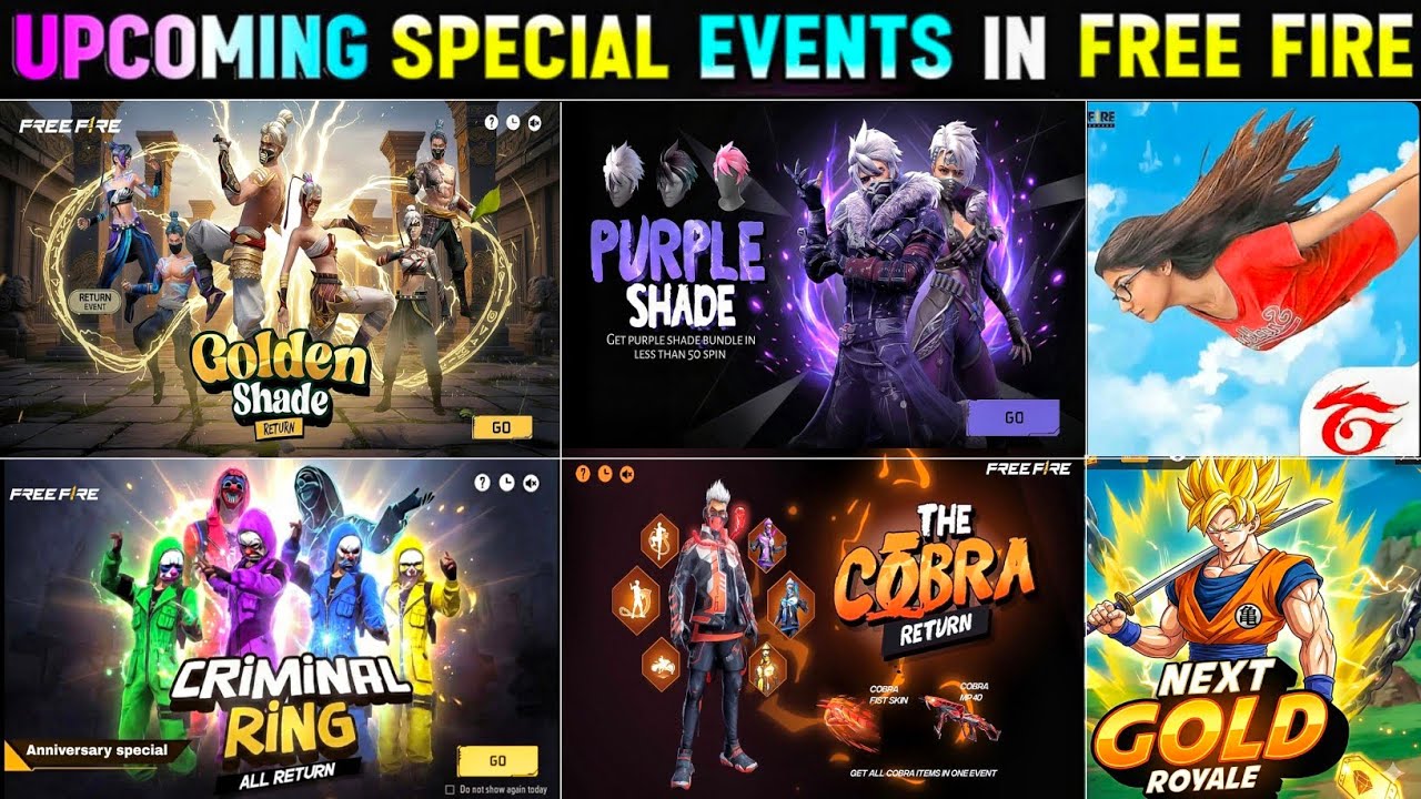GOLDEN SHADE BUNDLE RETURN DATE 🤯💥| PURPLE SHADE BUNDLE RETURN | FREE FIRE NEW EVENT | FF NEW EVENT