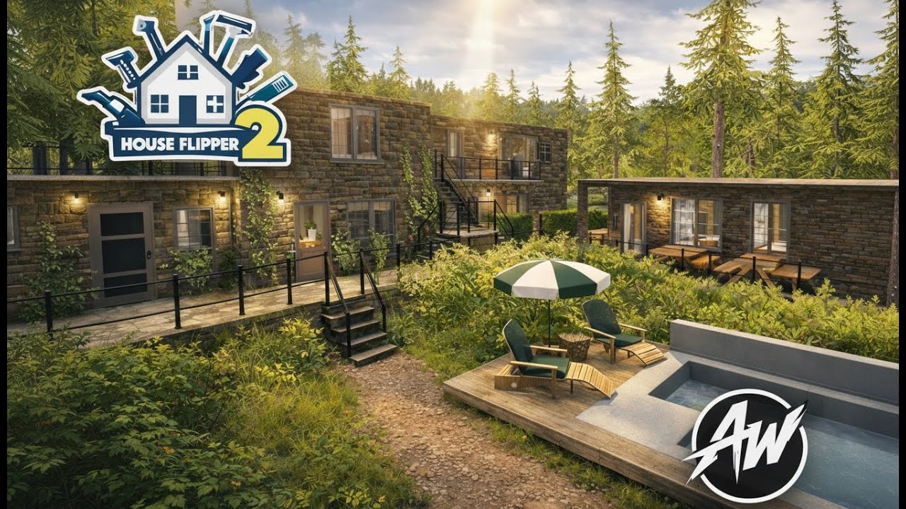Full Motel Renovation | 4 Rooms & Restaurant | House Flipper 2 | No Commentary | Relaxing Build