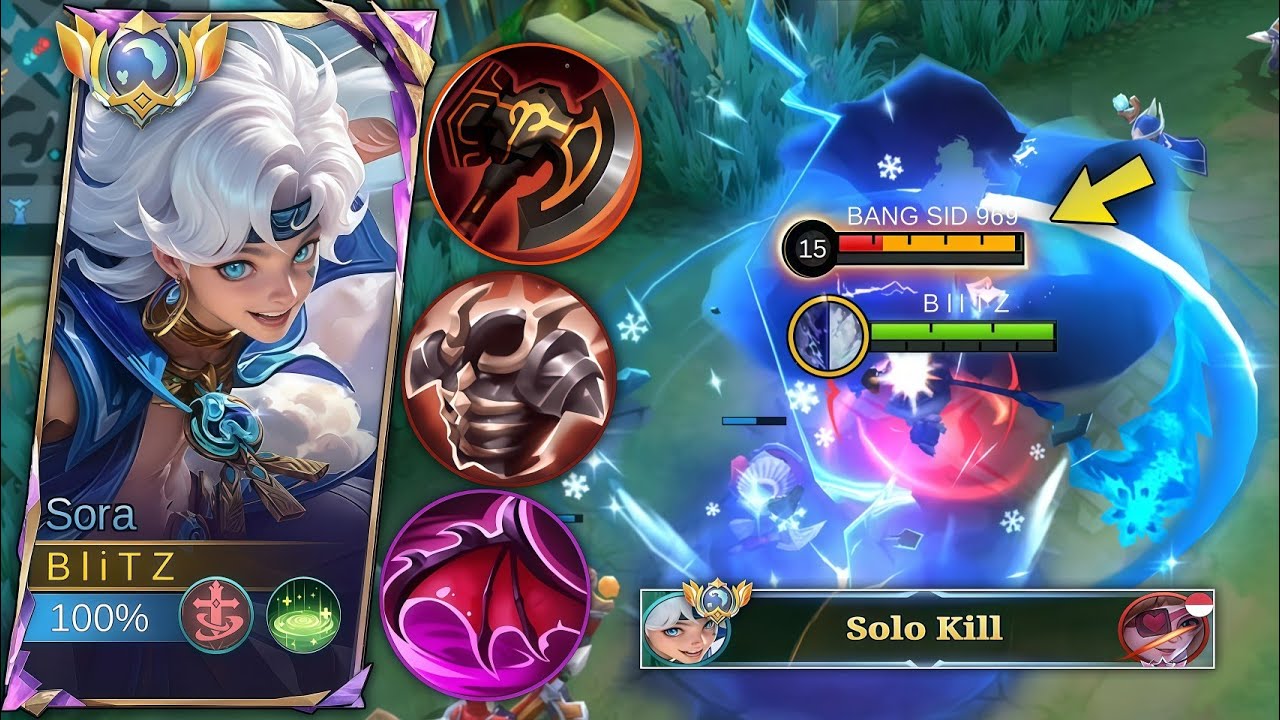 SUSAH LAWAN RUBY ! BEGINI CARA TOP GLOBAL SORA MENGALAHKAN DOMINASI RUBY DI EARLY GAME | SORA MLBB