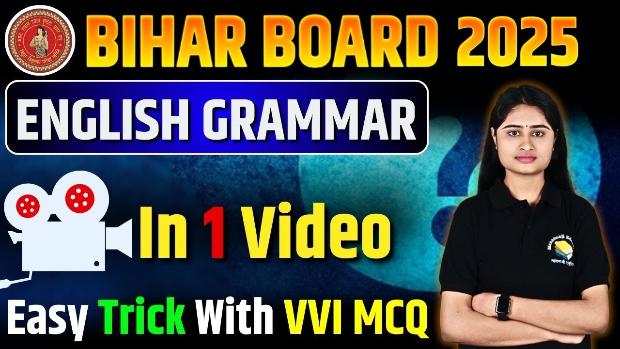 Bihar Board Class 12 English Grammar All Topics in 1 Video with Super Trick & Explanation  BSEB 2025