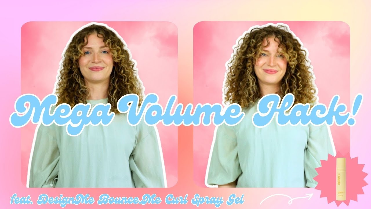 MEGA Volume + FRIZZ Control Hack | DesignMe Bounce.Me Curl Spray Gel